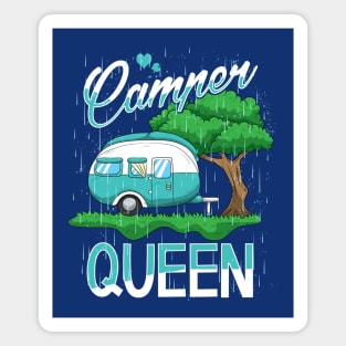 Camper Queen Women's Camping Condo Magnet